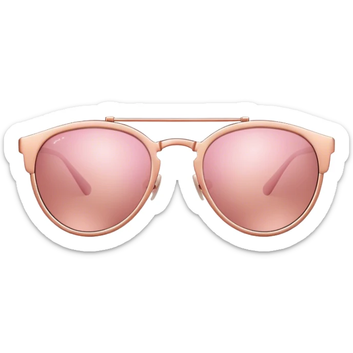 Rose gold sunglasses sticker