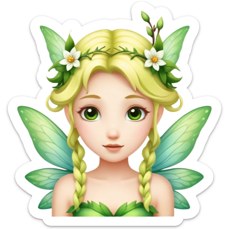Spring fairy sticker