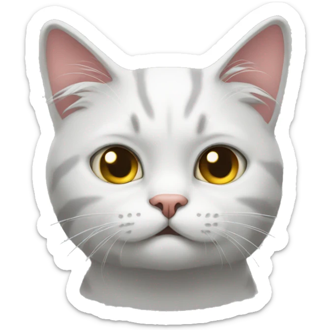 cat triste  sticker
