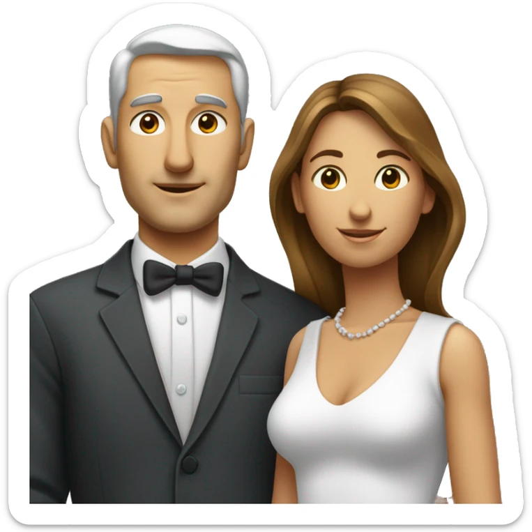 Homme et une femme dans les bras l un de l autre sticker