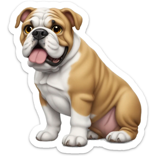 english bulldog  sticker
