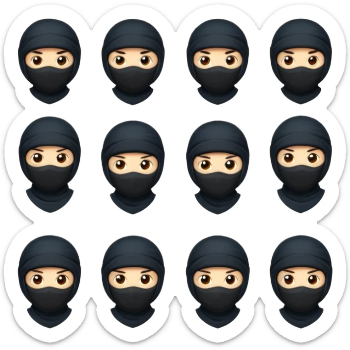 lo emojis de ninja deben estar relacionados con un signo zodiacal sticker