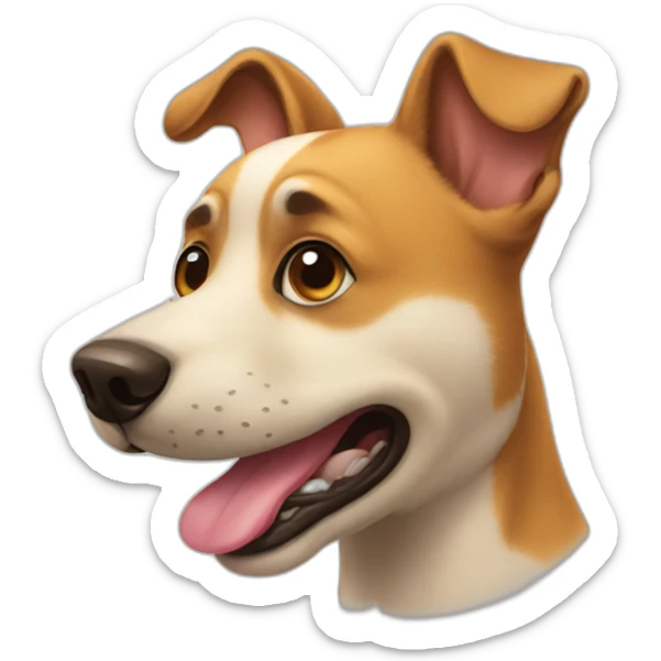 dog happy sticker