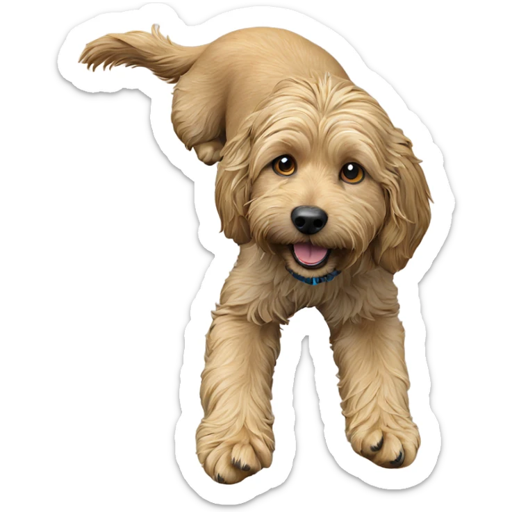 realistic dog portrait solo sticker