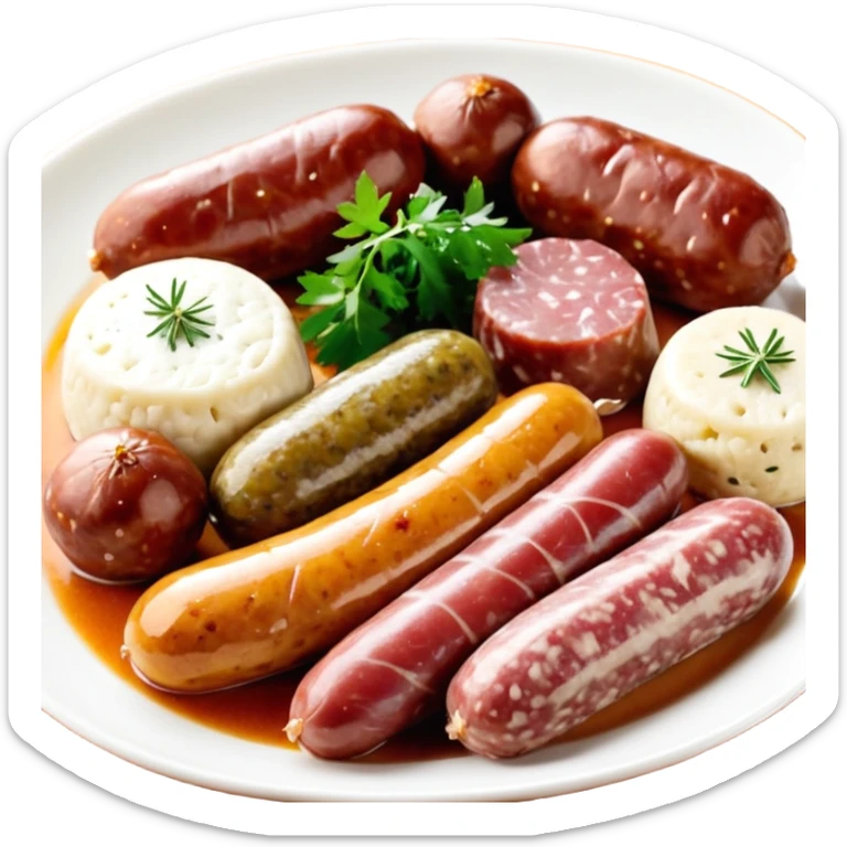 Nourriture d'Europe de l'Est (Slovaque, Hongrois, république tchèque et Pologne) sticker