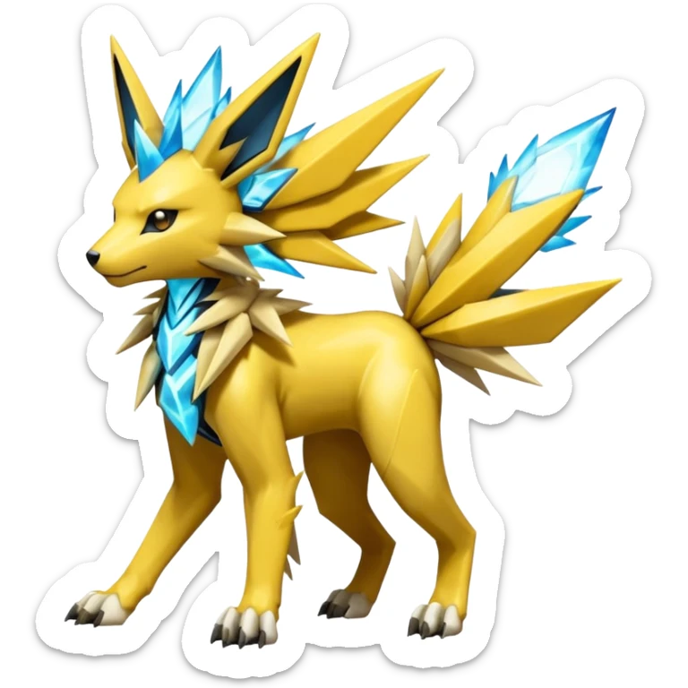 Mechanical Manectric-Zeraora-Jolteon-Fakémon-Pokémon-creature-fusion (full body) sticker