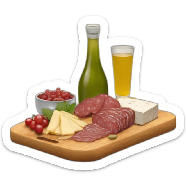 Charcuterie board sticker