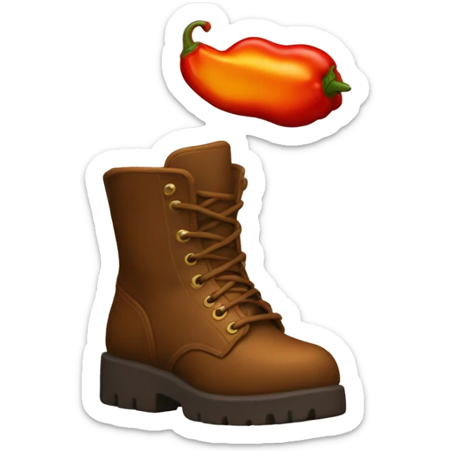 spicy with boots sticker