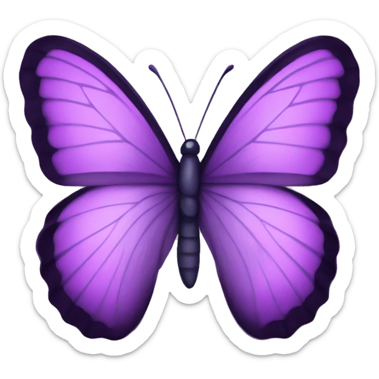 purple butterfly sticker