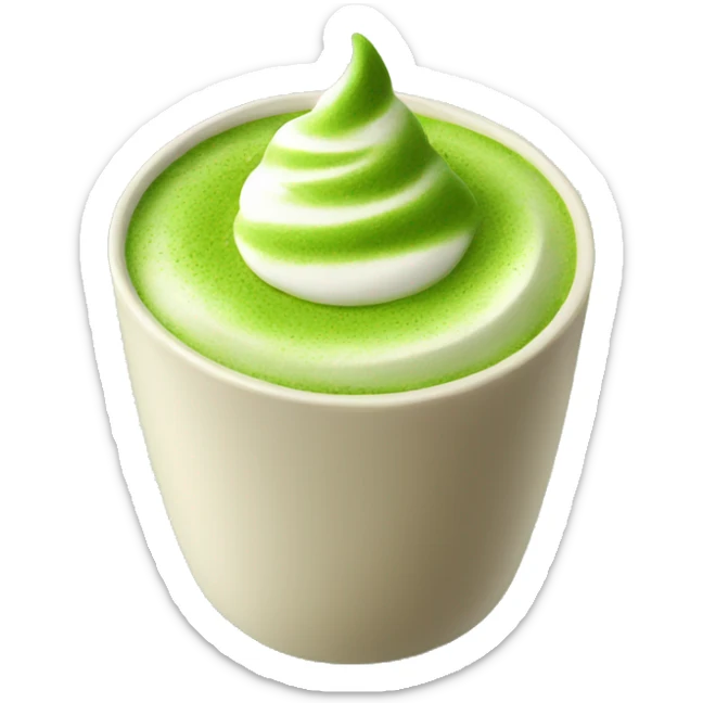 Matcha latte  sticker
