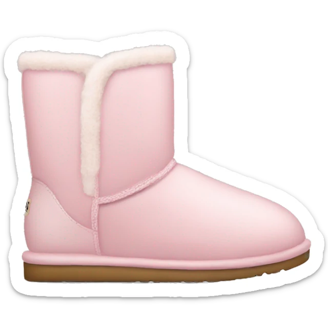 light pink uggs sticker