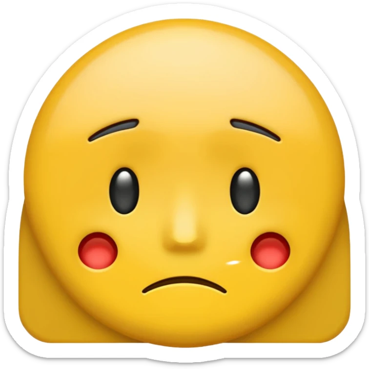 a sad and tired emoji and a low percentage battery bar on top of the emoji not joined sticker