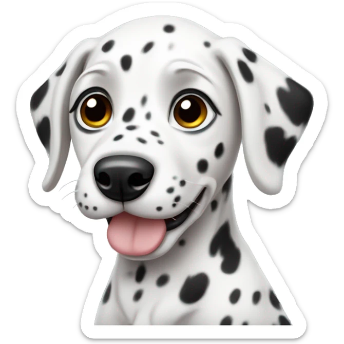 Dalmatian puppy sticker