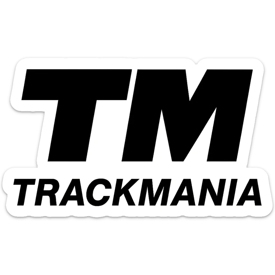 trackmania logo sticker