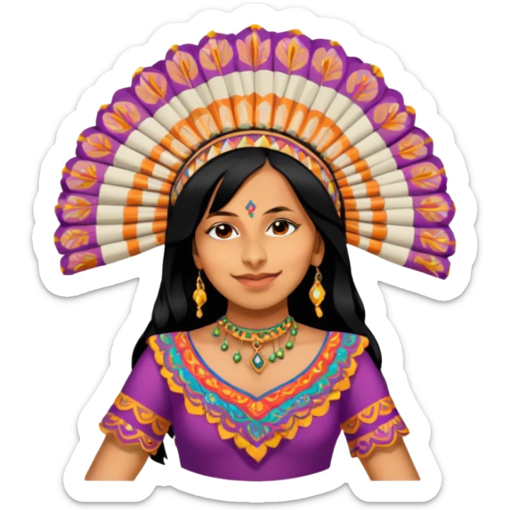 Folkloric Dancer sticker