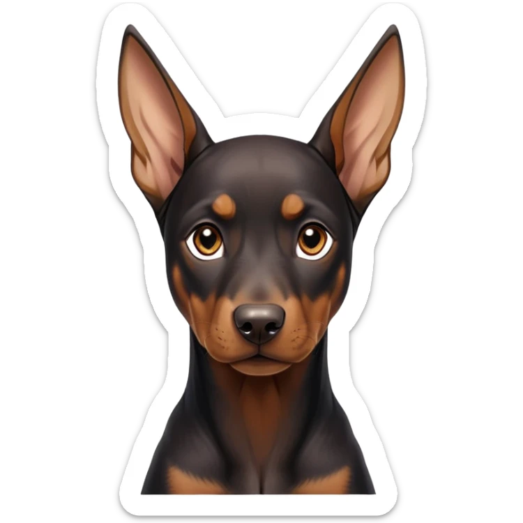 cinematic-noble-doberman puppy-portrait-emoji,-poised-and-regal,-with-a-strong,-athletic-build-and-a-lustrous,-well-groomed-black and tan fur,-deep-set-soulful-brown-eyes,-simplified-yet-sharp-and-sophisticated-features,-highly-detailed, sticker