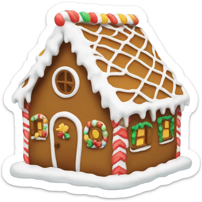 gingerbread house sticker