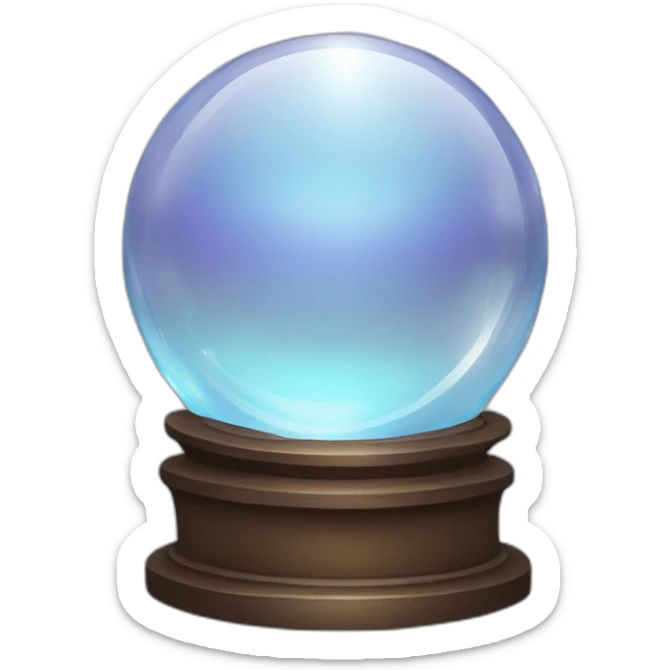 crystal ball sticker