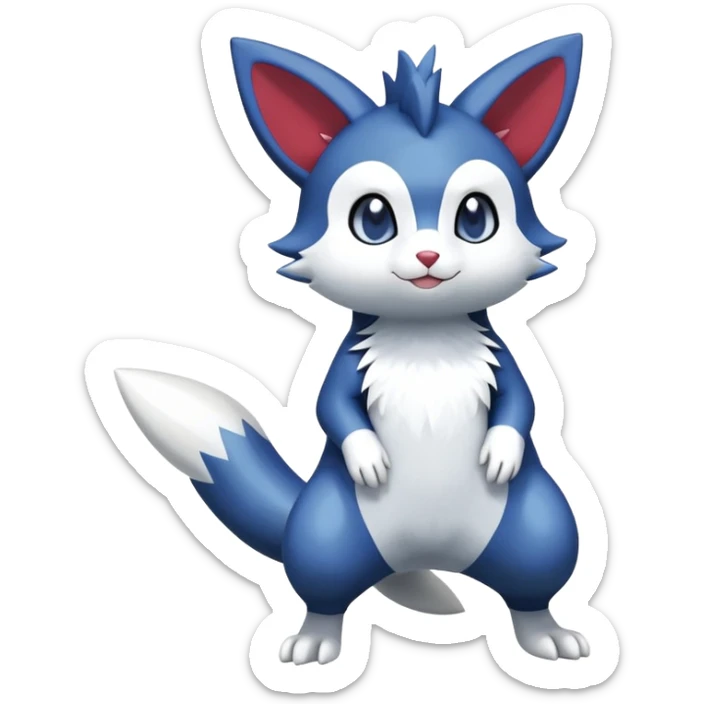 Shiny Furret-Meowstic-Zangoose-Hybrid (Full body) sticker