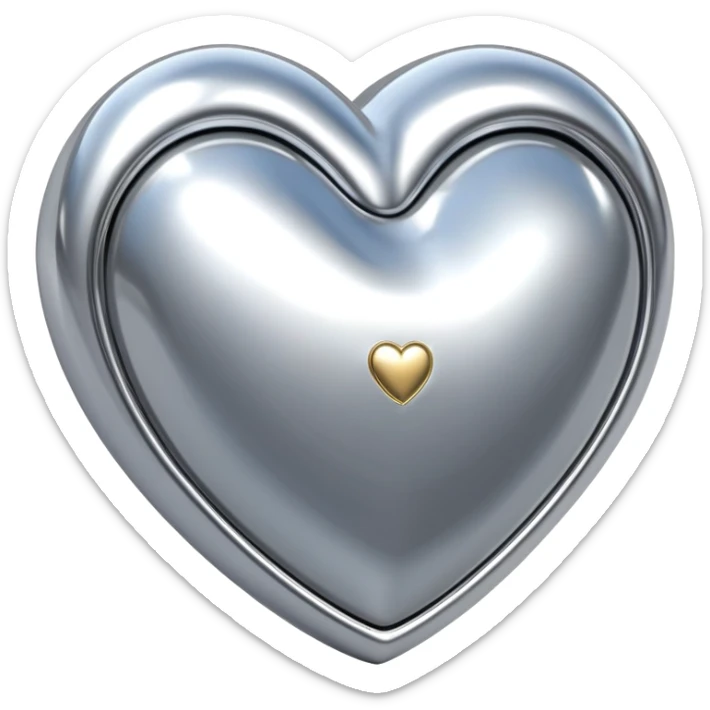 sorayama heart glossy metal parts sexy sfw sticker