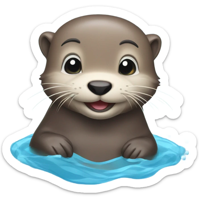 Otter sticker