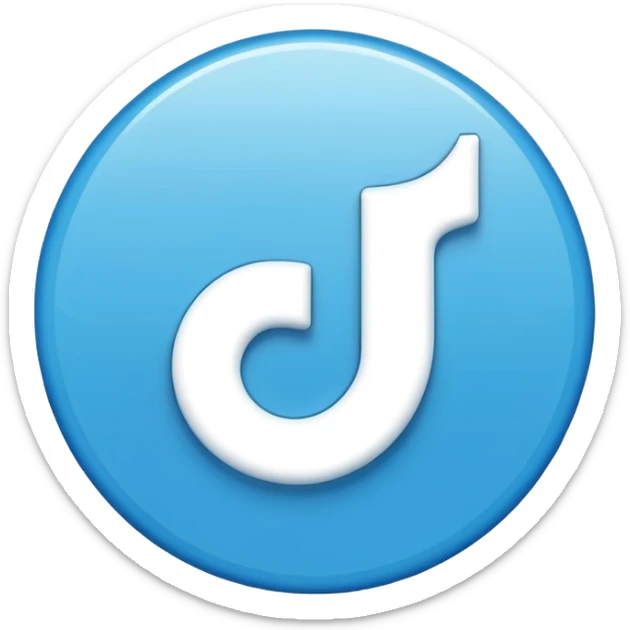 An emoji of the tiktok verified ☑️  sticker