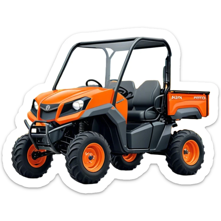 Farm Utility Vehicle (UTV) - Kubota RTV-XG850 (Model Year: 2021) (Iconic colour: Orange) sticker