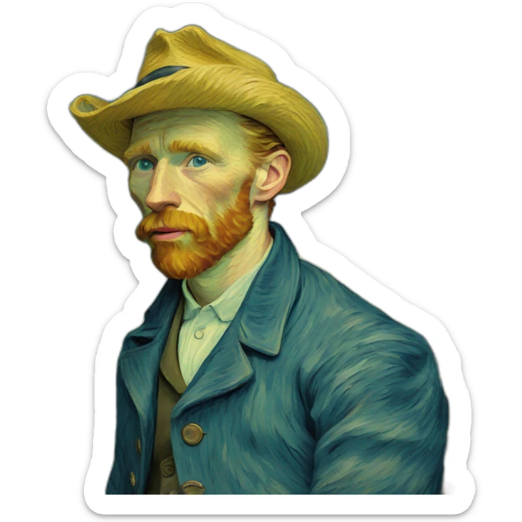 van gogh sticker