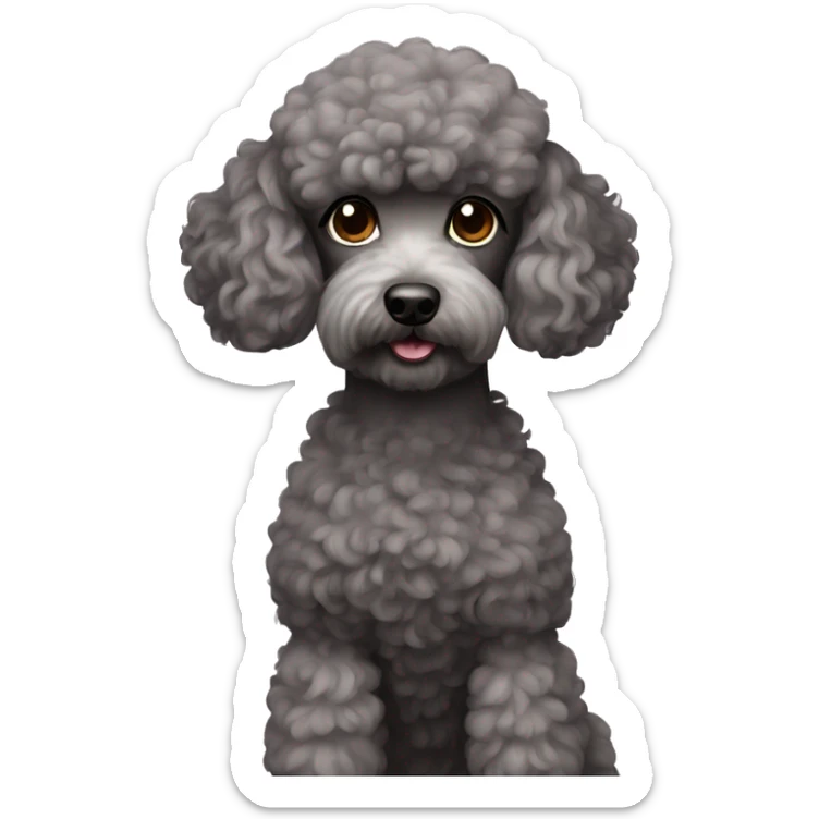 Poodle sticker