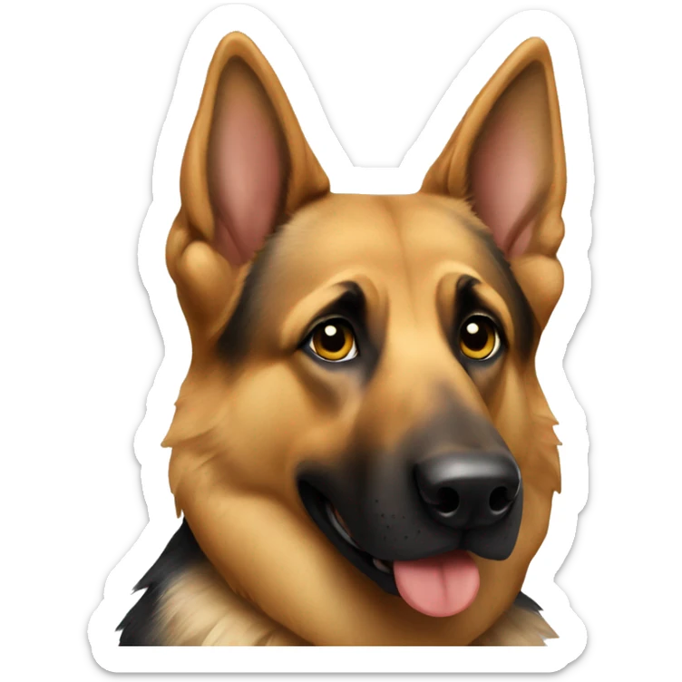 German shepherd sticker