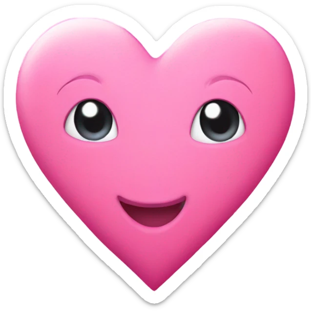 pink heart sticker