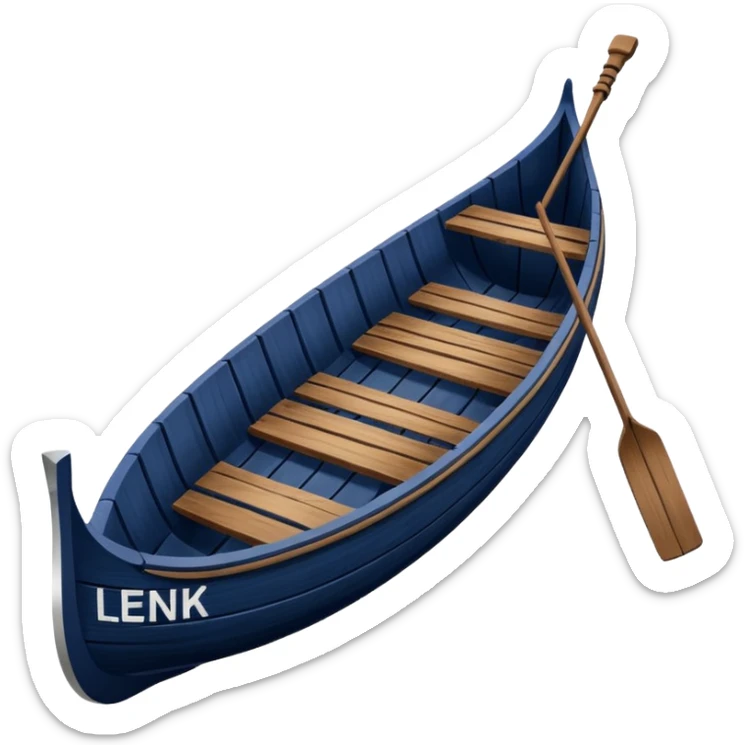 create an emoji of a gondola(cable car for a skiregion. dark navy blue colour and the word Lenk on it. sticker
