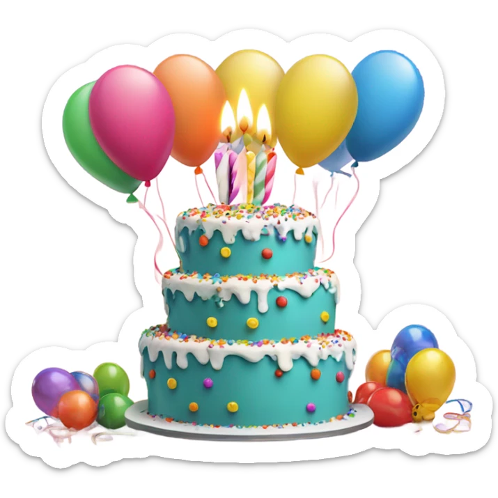 Birthday sticker
