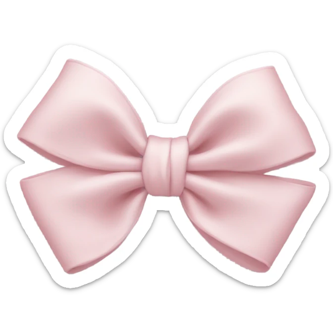 Baby pink bow sticker
