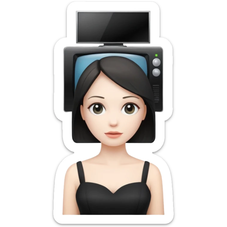 Skivid toilet TV woman from Skividi toilet sticker