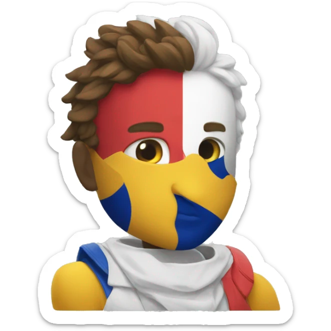 Make a Team Vitality emoji with the France flag merged sticker