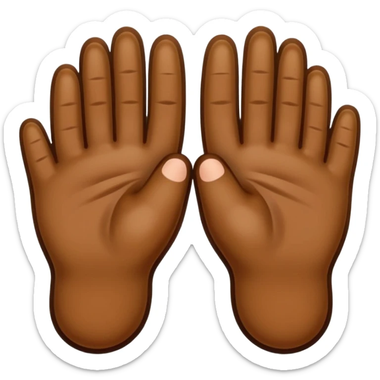 🪵+👀+👍+🏏+🦶= Tung Tung Tung Sahur Brown Wood Hands Brown Wood Feet Emoji sticker