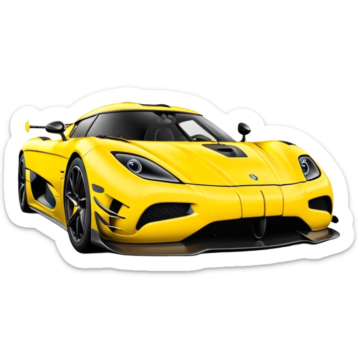 Koenigsegg Agera RS - Koenigsegg (Model Year: 2020) (Iconic colour: Yellow) sticker