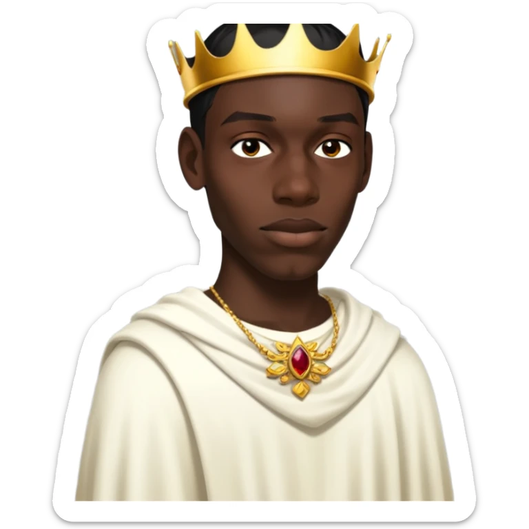 Wearing a crown sticker