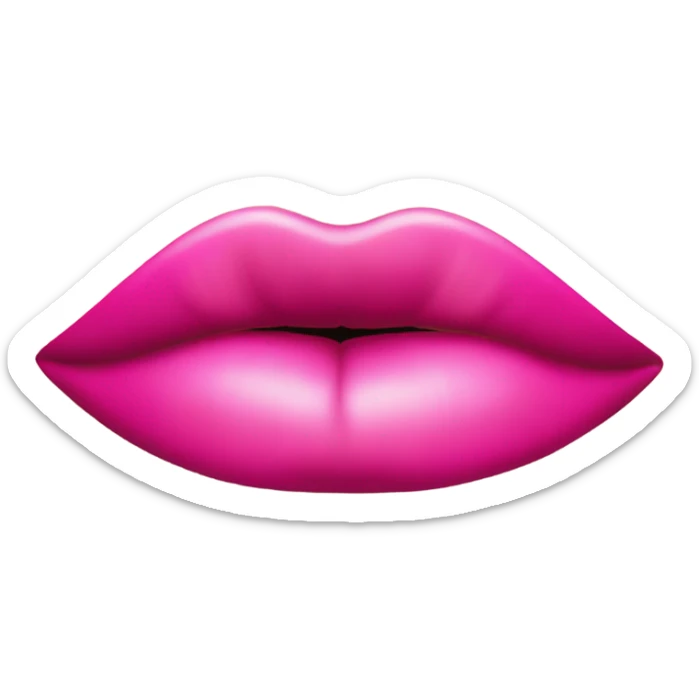 Kiss pink sticker