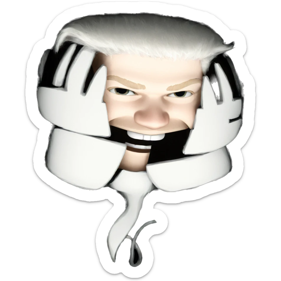 lonely boy on black background sticker