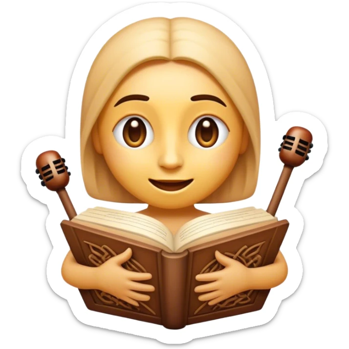 Cinematic Realistic Klapa Music Pop Culture Emoji, depicted with a soulful portrayal of traditional Croatian vocal music rendered with delicate textures and warm, cultural lighting. sticker