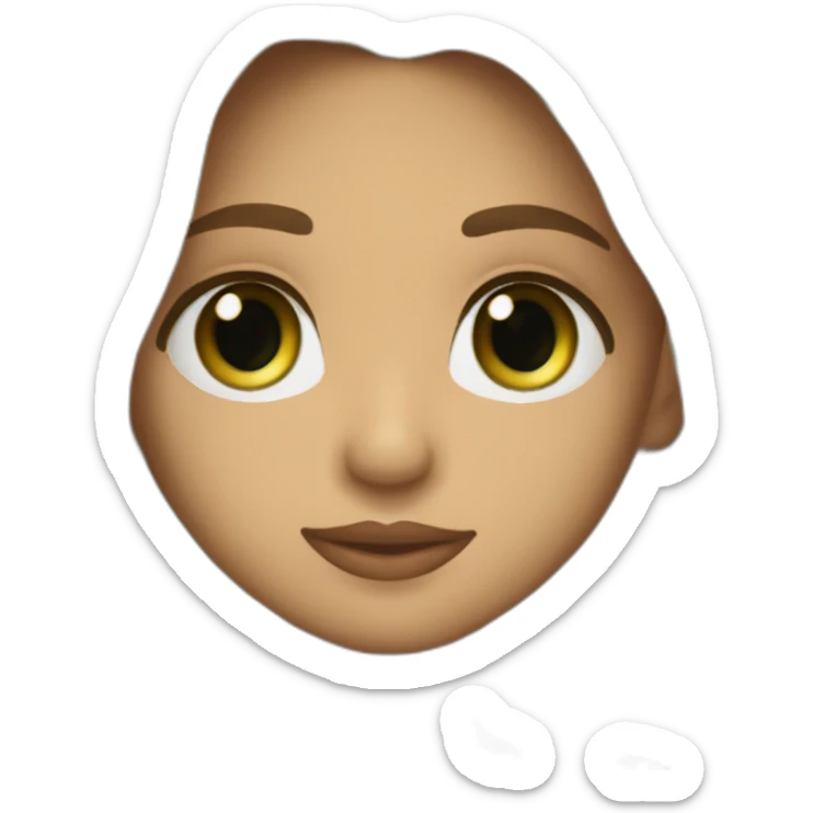 Romeo santos kiss-kiss girl green eyes and very long dark blond hair sticker