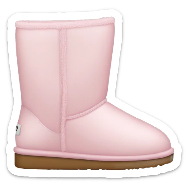 light pink uggs sticker