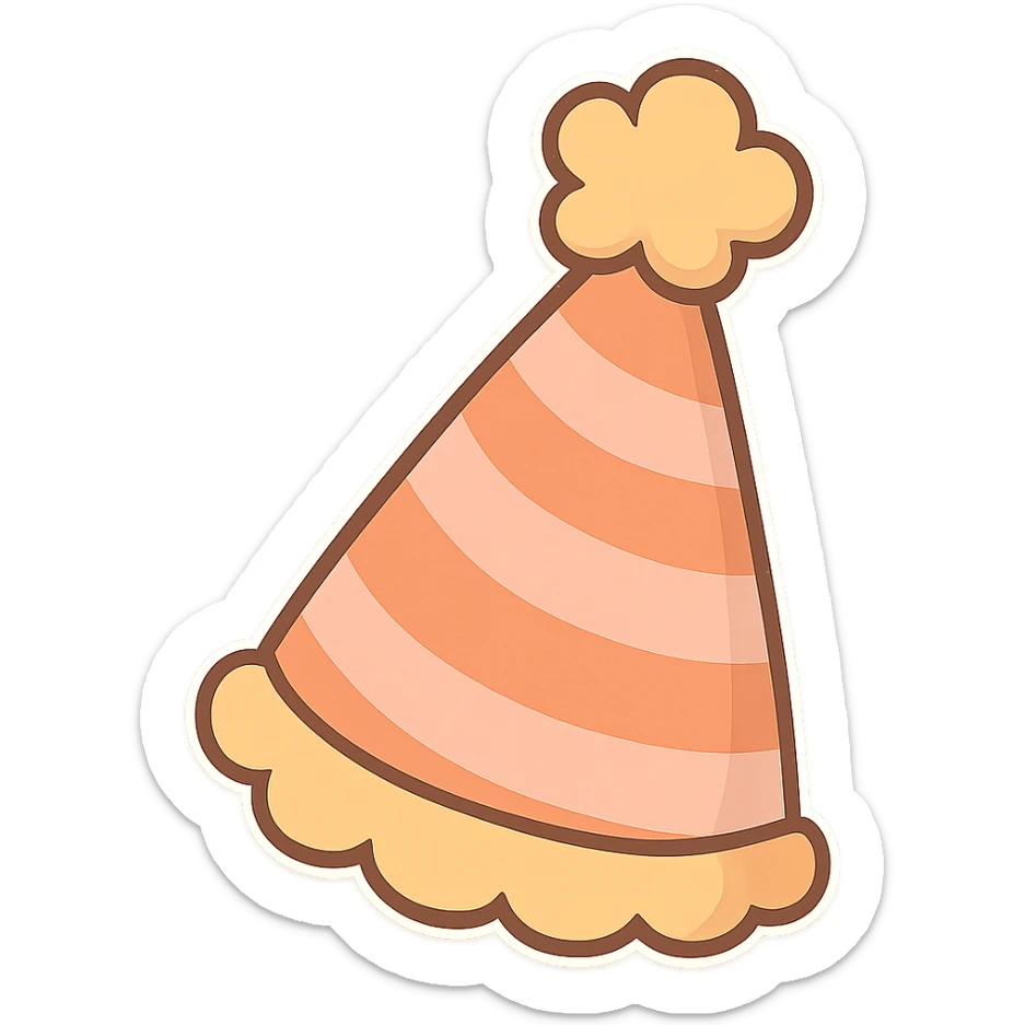 birthday hat sticker