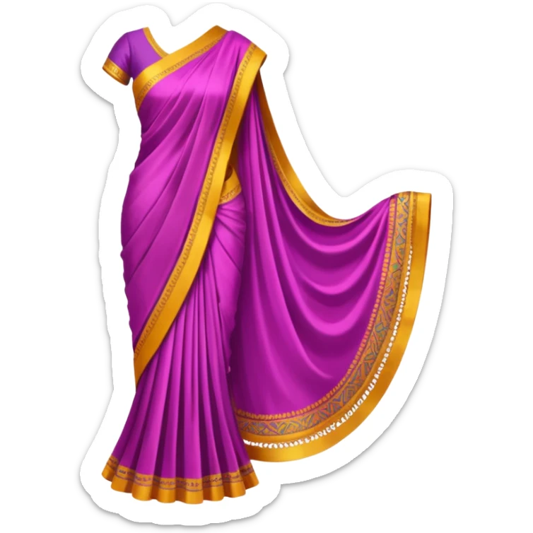 Sari dress sticker