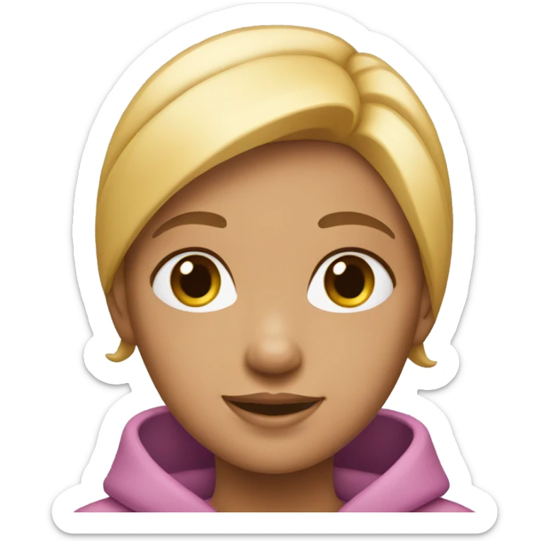The girl's icon should feature soft, rounded shapes with a feminine symbol, using a pink or light purple color scheme. sticker