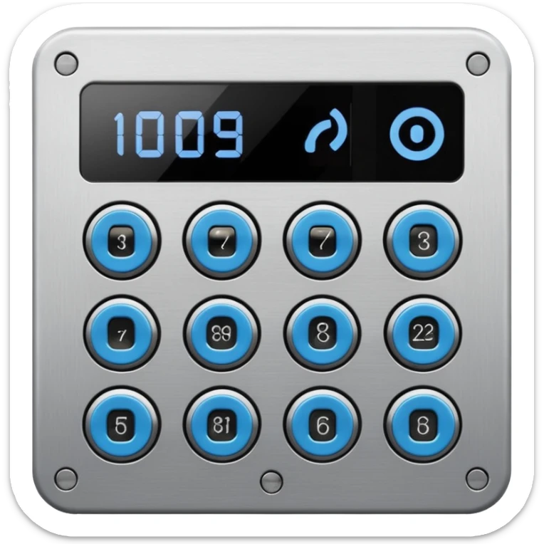 Intercom panel with built in keypad sticker