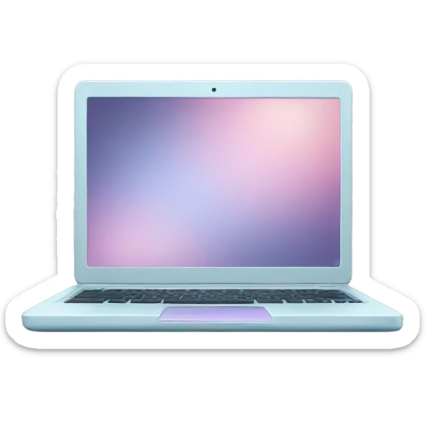 Pastel laptop  sticker