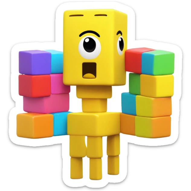 Numberblocks 7 sticker